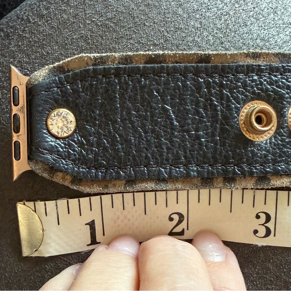 Black and Tan Leather Strap by - Picture 4 of 4